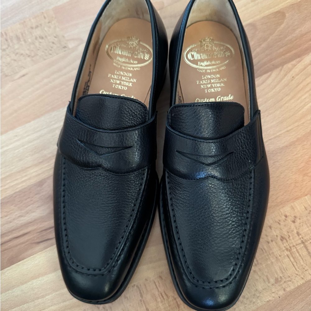 Church's Classic Black Leather Loafers - Picture 2 of 6